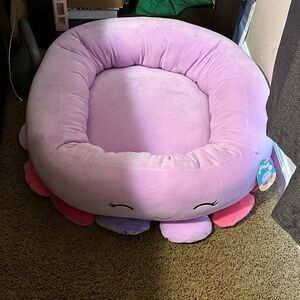 Squishmallow bed for dog - purple/pink